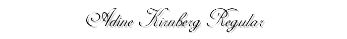 Adine Kirnberg Regular font